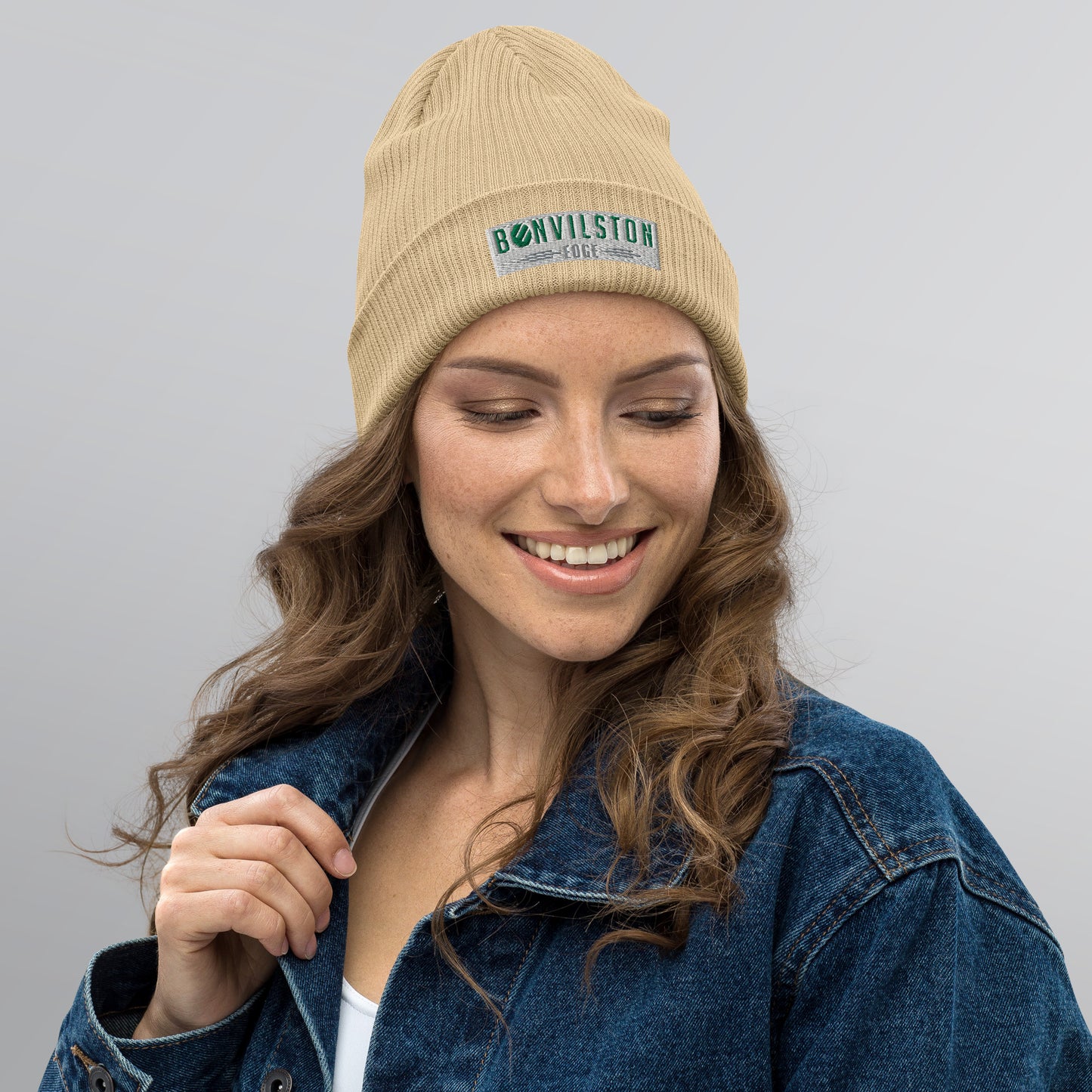 Organic ribbed beanie